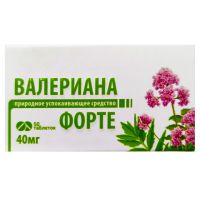 Валериана форте 40мг № 50 таб п/о БАД